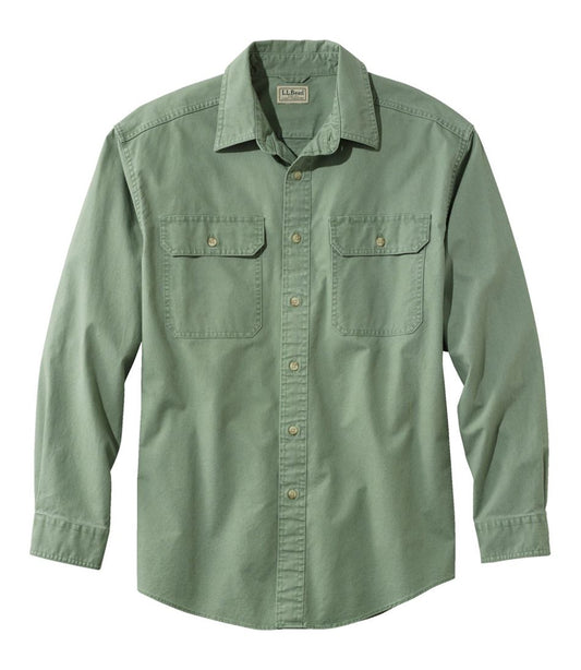 Men's Sunwashed Canvas Shirt, Traditional Fit
