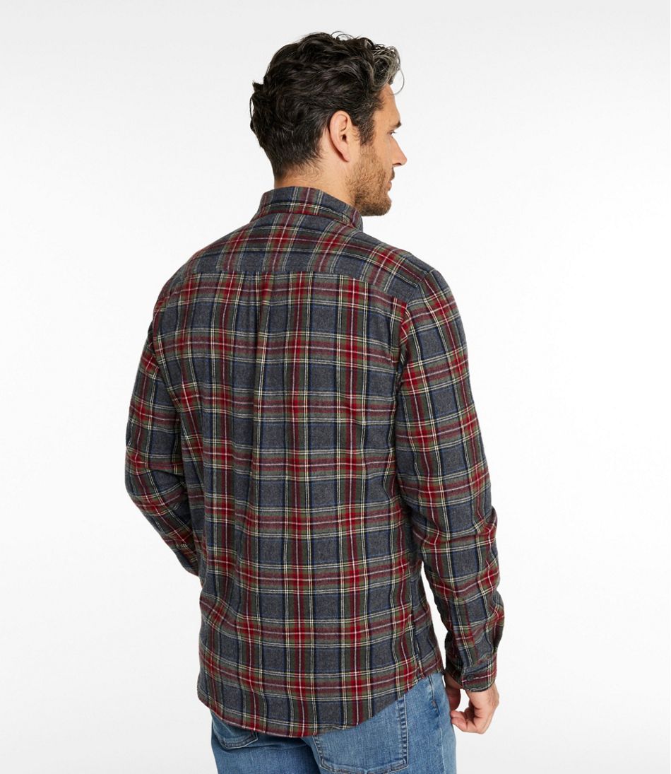 Men's Scotch Plaid Flannel Shirt, Slim Fit