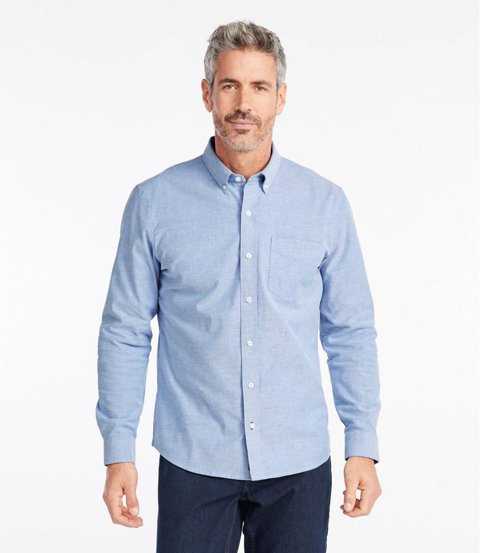 Men's Comfort Stretch® Oxford Shirt, Slightly Fitted Untucked Fit