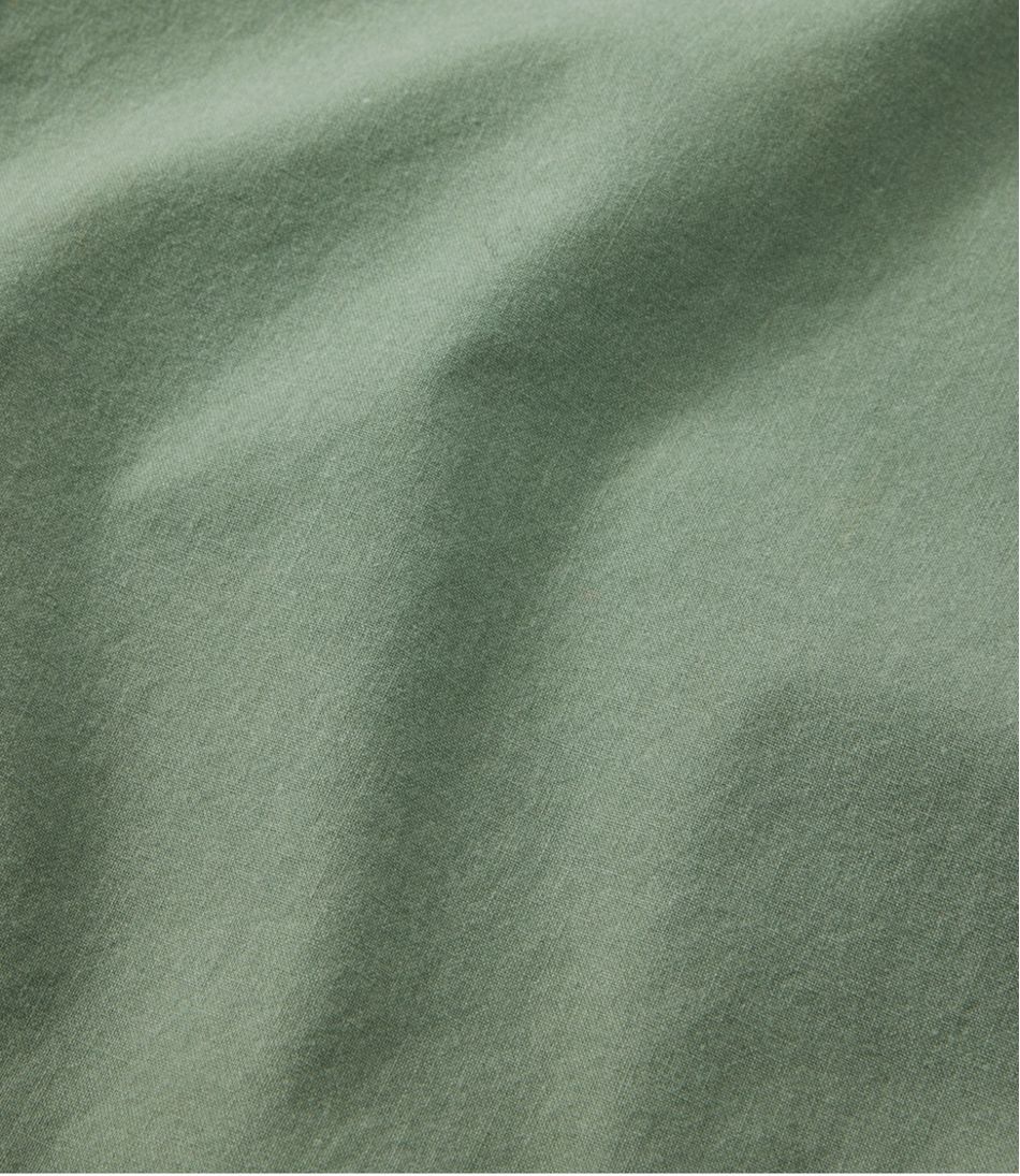 Men's Sunwashed Canvas Shirt, Traditional Fit Short-Sleeve