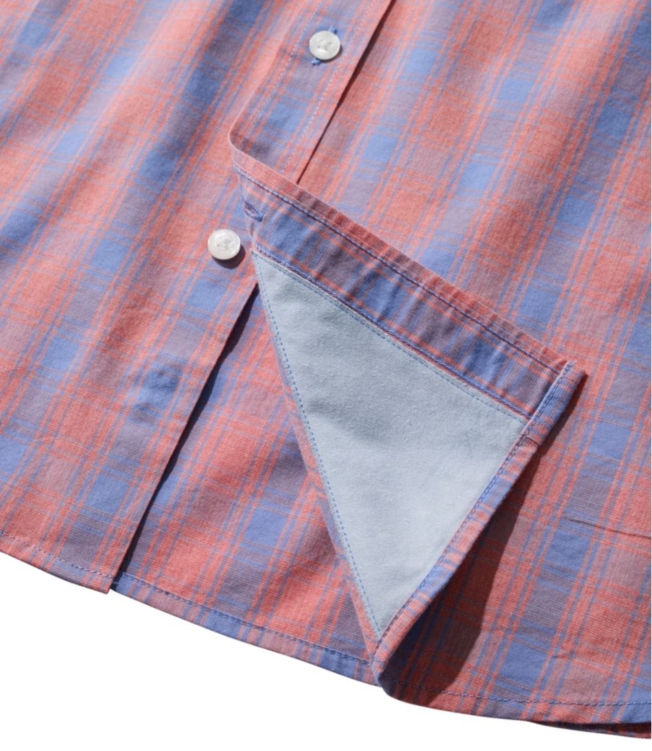 Men's Comfort Stretch Performance® Shirt, Long-Sleeve, Slightly Fitted Untucked Fit, Plaid