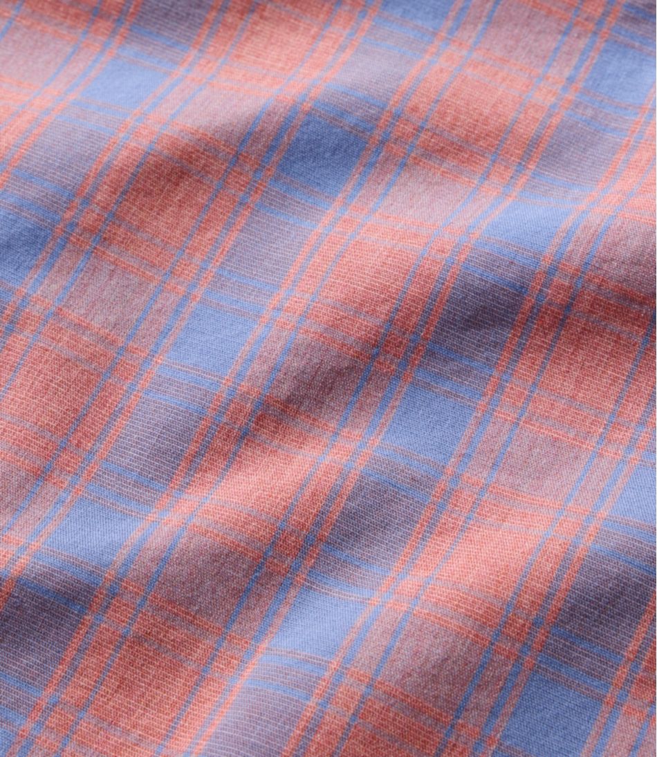 Men's Comfort Stretch Performance® Shirt, Long-Sleeve, Slightly Fitted Untucked Fit, Plaid
