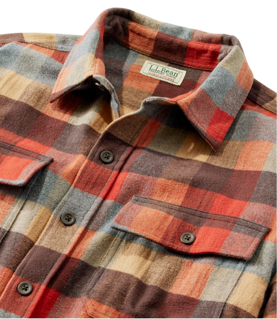 Men's Chamois Shirt, Slightly Fitted, Plaid