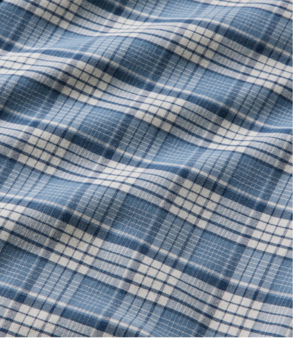 Men's Comfort Stretch® Oxford Shirt, Slightly Fitted Untucked Fit, Plaid