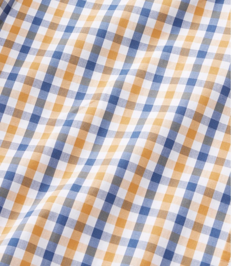 Men's Comfort Stretch Performance® Shirt, Short-Sleeve, Slightly Fitted Untucked Fit, Plaid