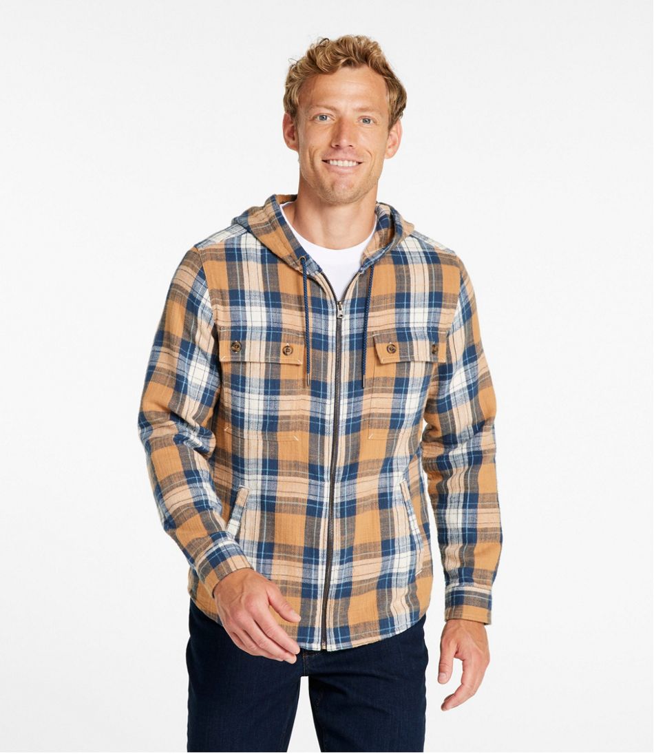 Men's 1912 Field Flannel Shirt, Hooded, Slightly Fitted Untucked Fit, Plaid