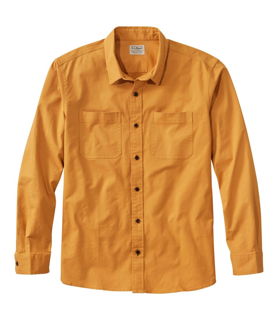 Men's BeanFlex® Twill Shirt, Traditional Untucked Fit, Long-Sleeve