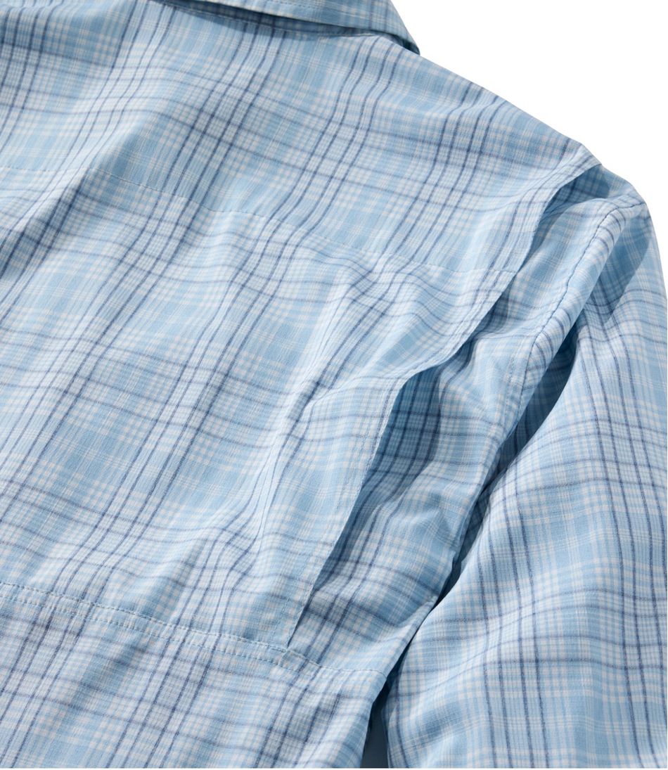 Men's Tropicwear Shirt, Plaid Long-Sleeve