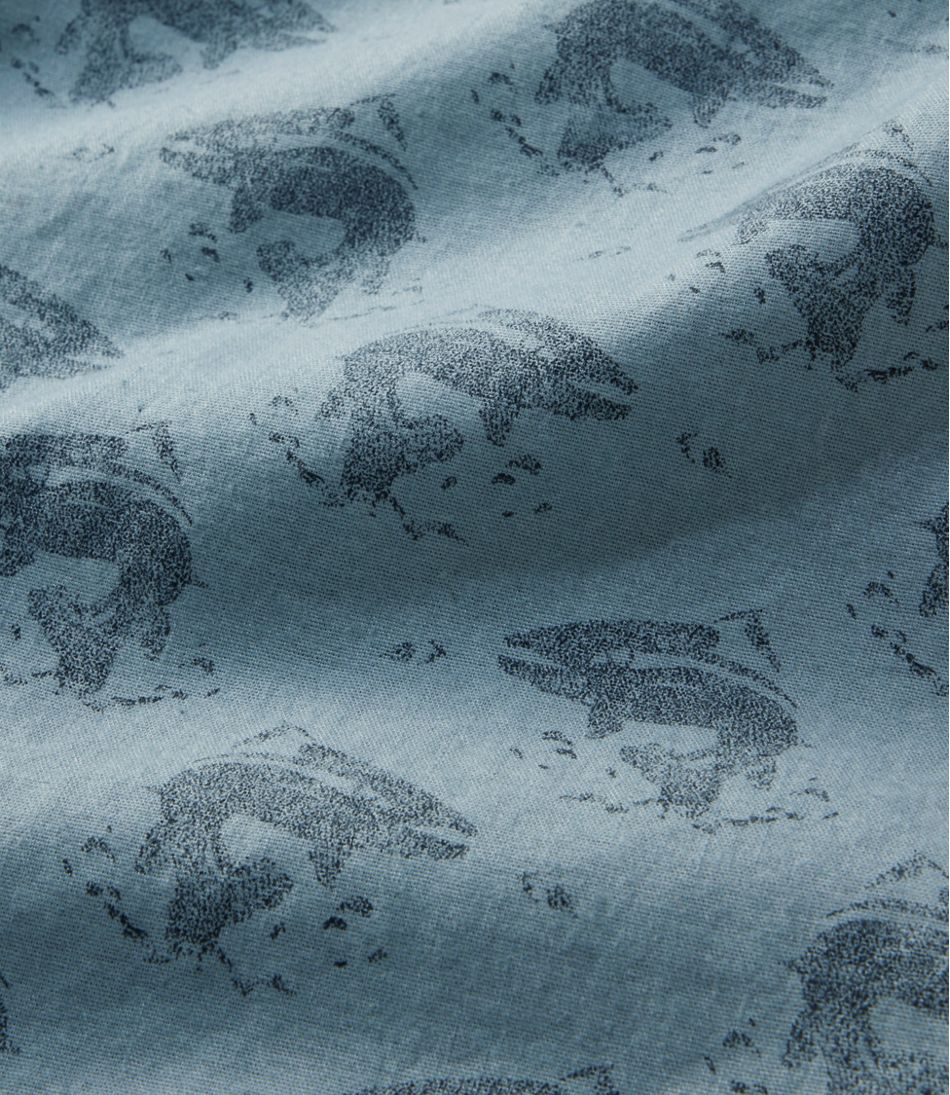 Men's Stonecoast Hemp Shirt, Short-Sleeve, Slightly Fitted Untucked Fit, Print