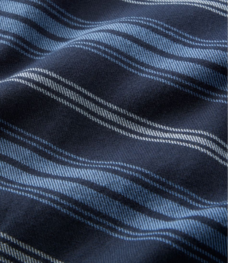 Men's Fleece-Lined Flannel Shirt, Traditional Fit, Stripe