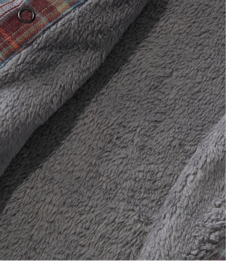 Men's Katahdin Performance Flannel Shirt-Jacket, Hi-Pile Fleece-Lined Plaid