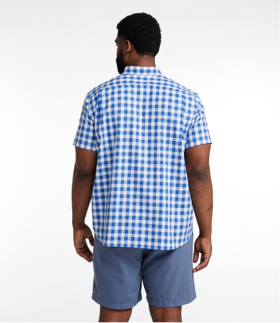 Men's Bean's Wrinkle-Free Everyday Shirt, Traditional Untucked Fit, Plaid, Short-Sleeve
