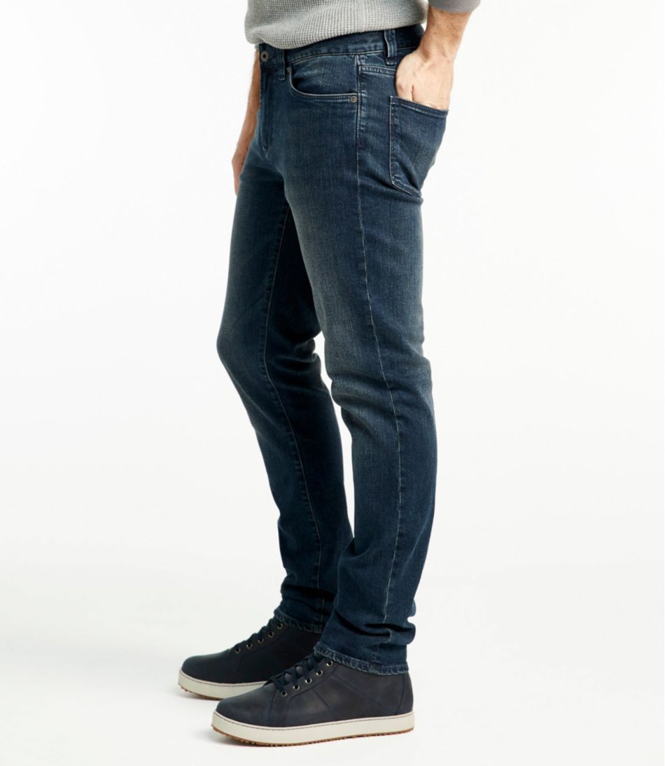 Men's Signature Five-Pocket Jeans with Stretch, Slim Straight