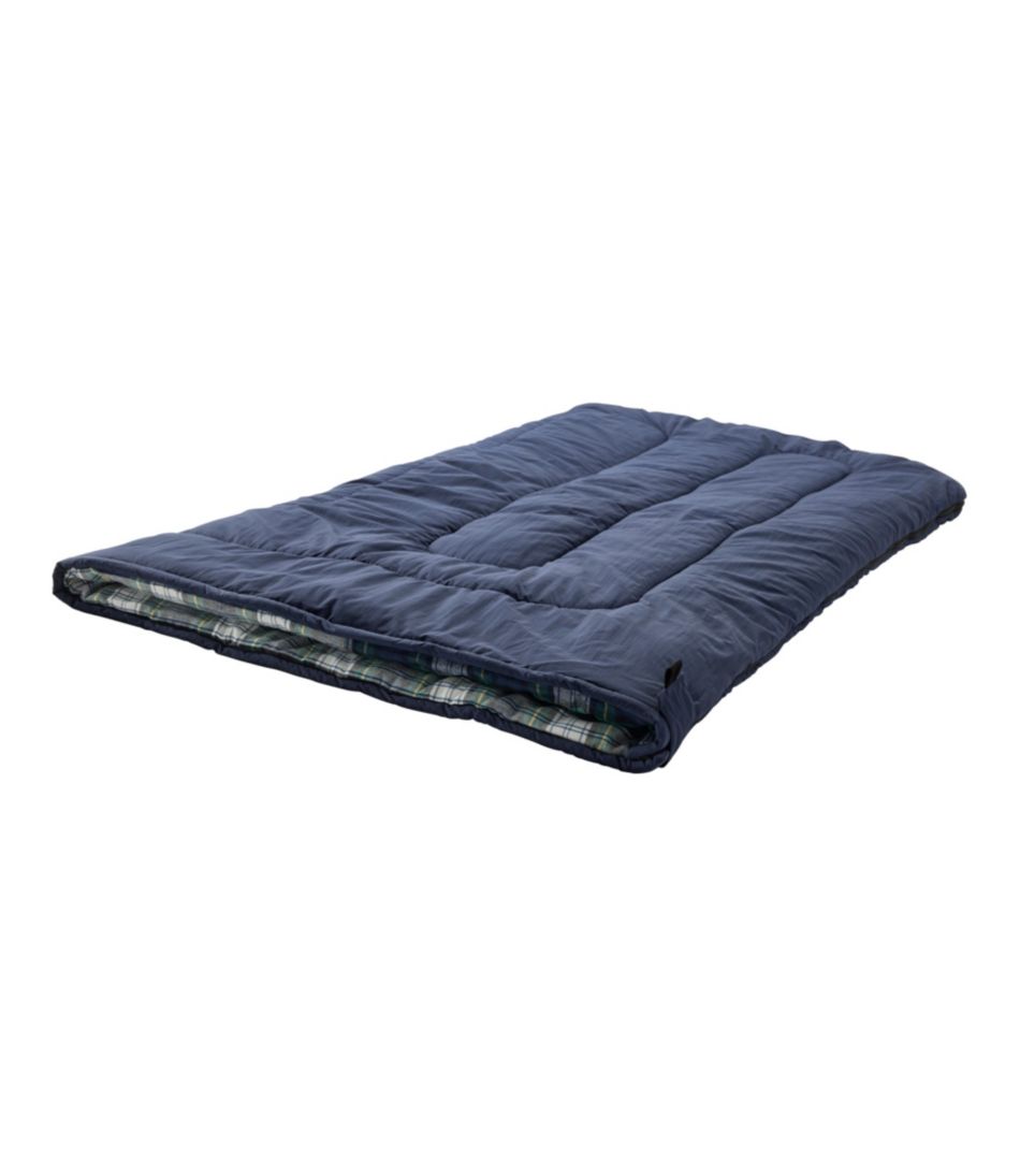 Adults' Flannel Lined Camp Sleeping Bag, 20°