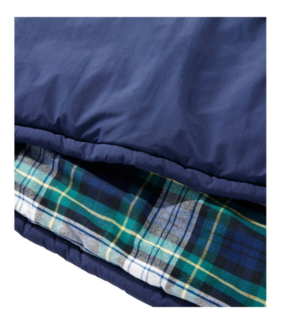 Kids' Flannel Lined Camp Sleeping Bag, 40°