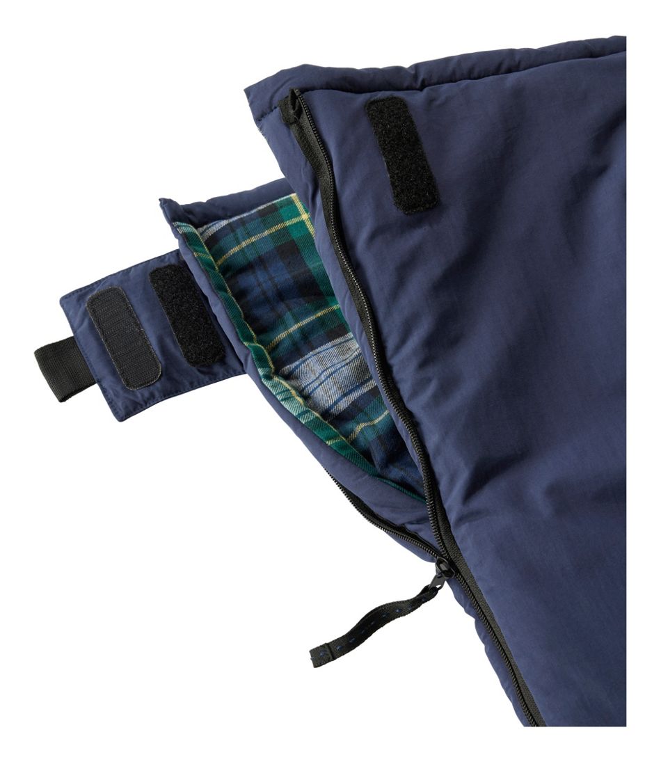 Kids' Flannel Lined Camp Sleeping Bag, 40°