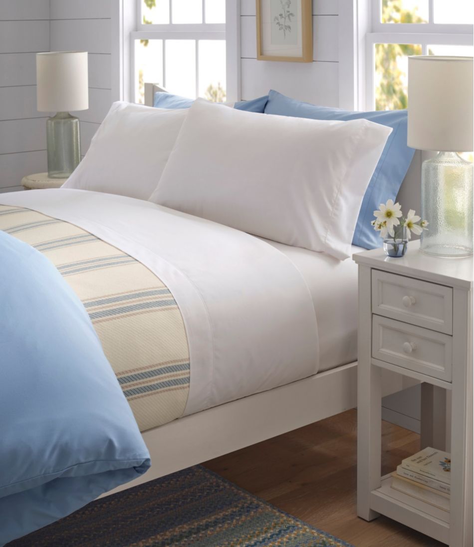 280-Thread-Count Pima Cotton Percale Pillowcases, Set of Two