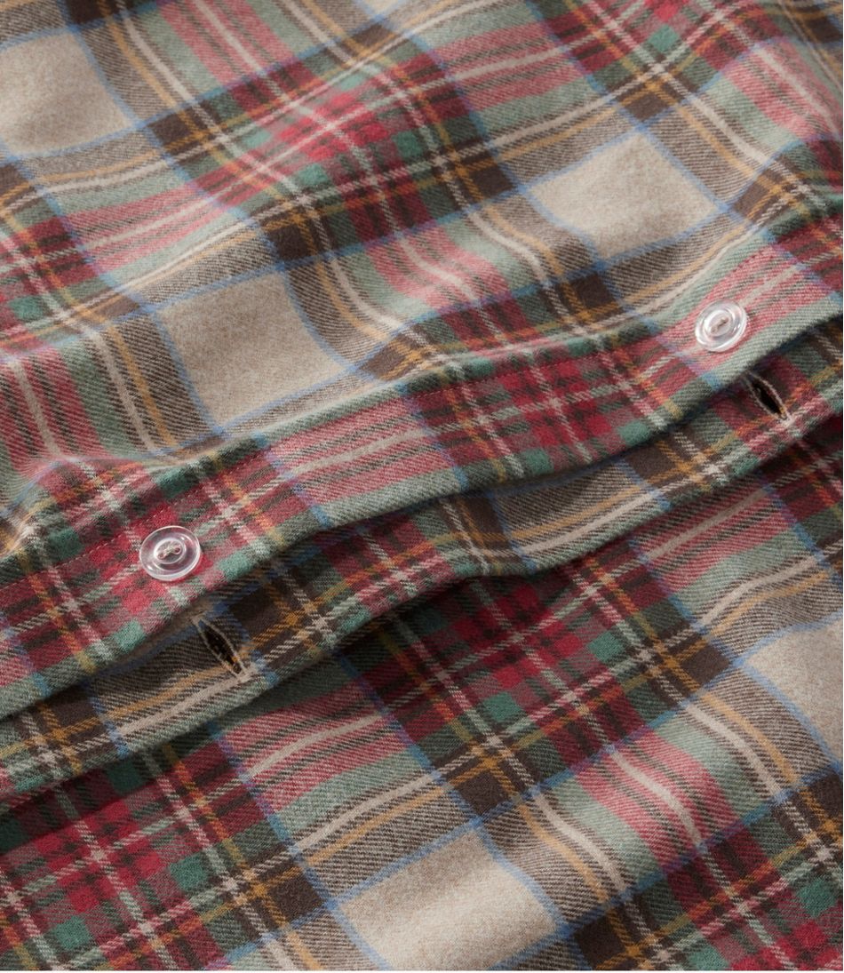 Heritage Chamois Flannel Comforter Cover Collection, Plaid