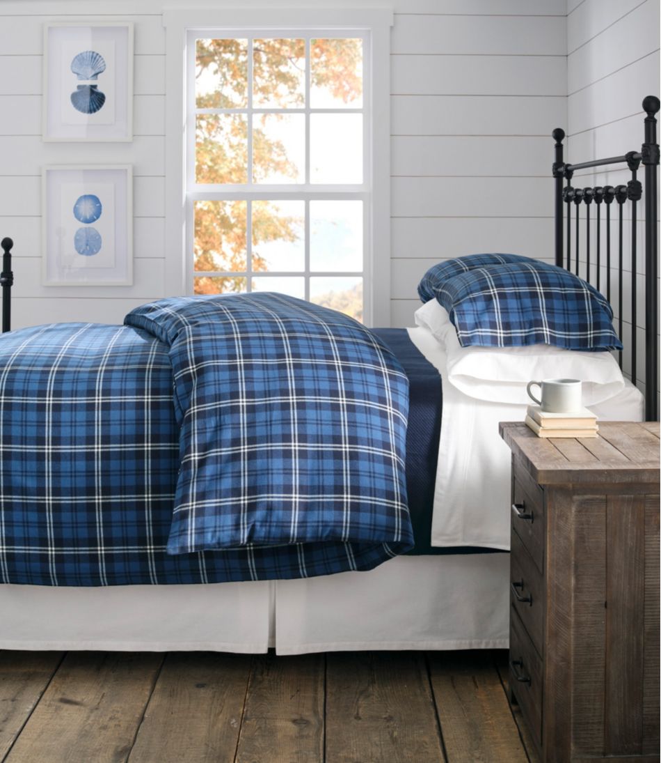 Heritage Chamois Flannel Comforter Cover Collection, Plaid