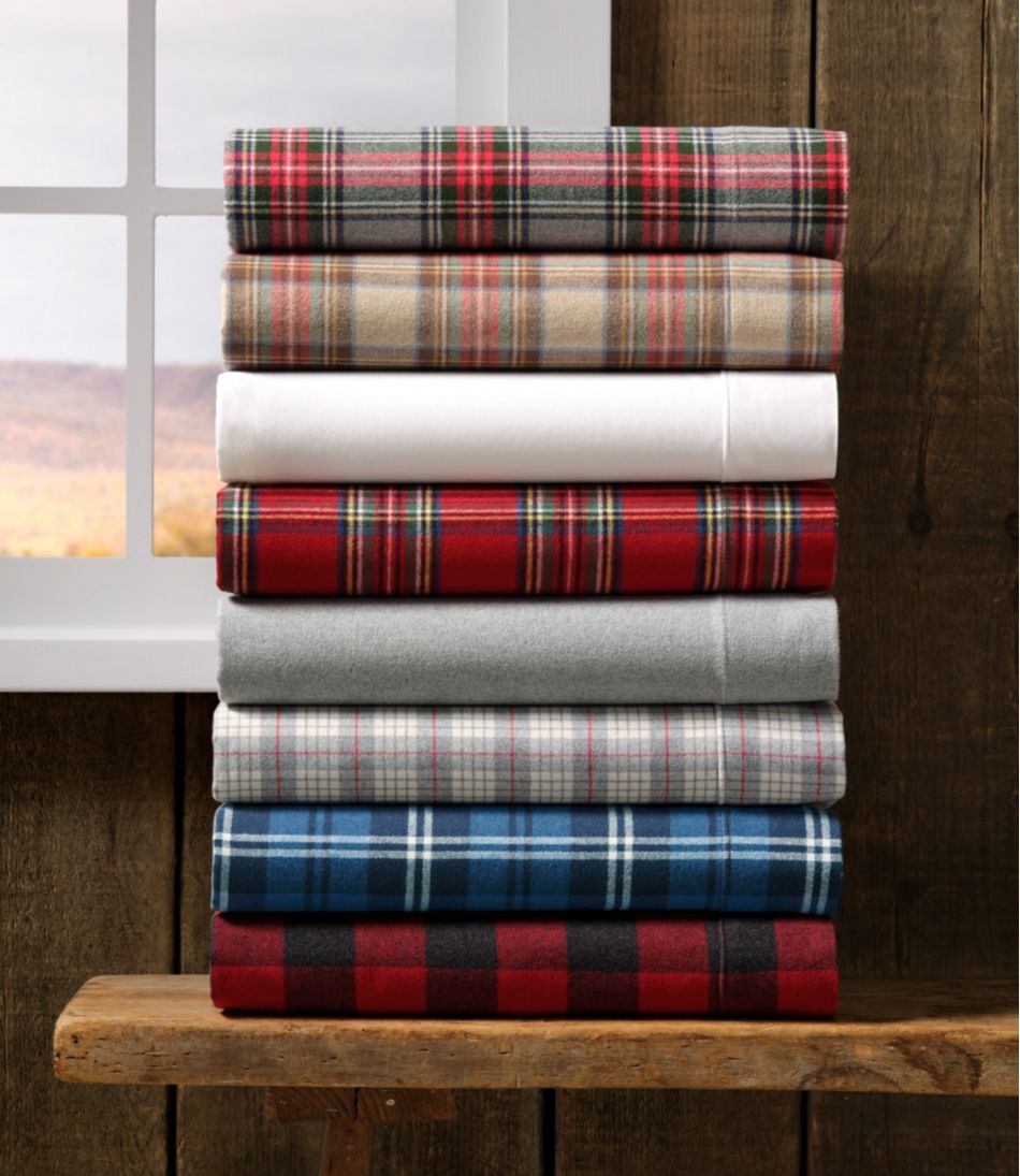 Heritage Chamois Flannel Comforter Cover Collection, Plaid