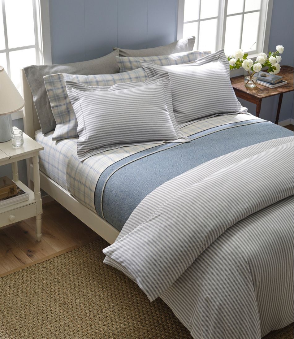 Ultrasoft Comfort Flannel Comforter Cover Collection, Stripe