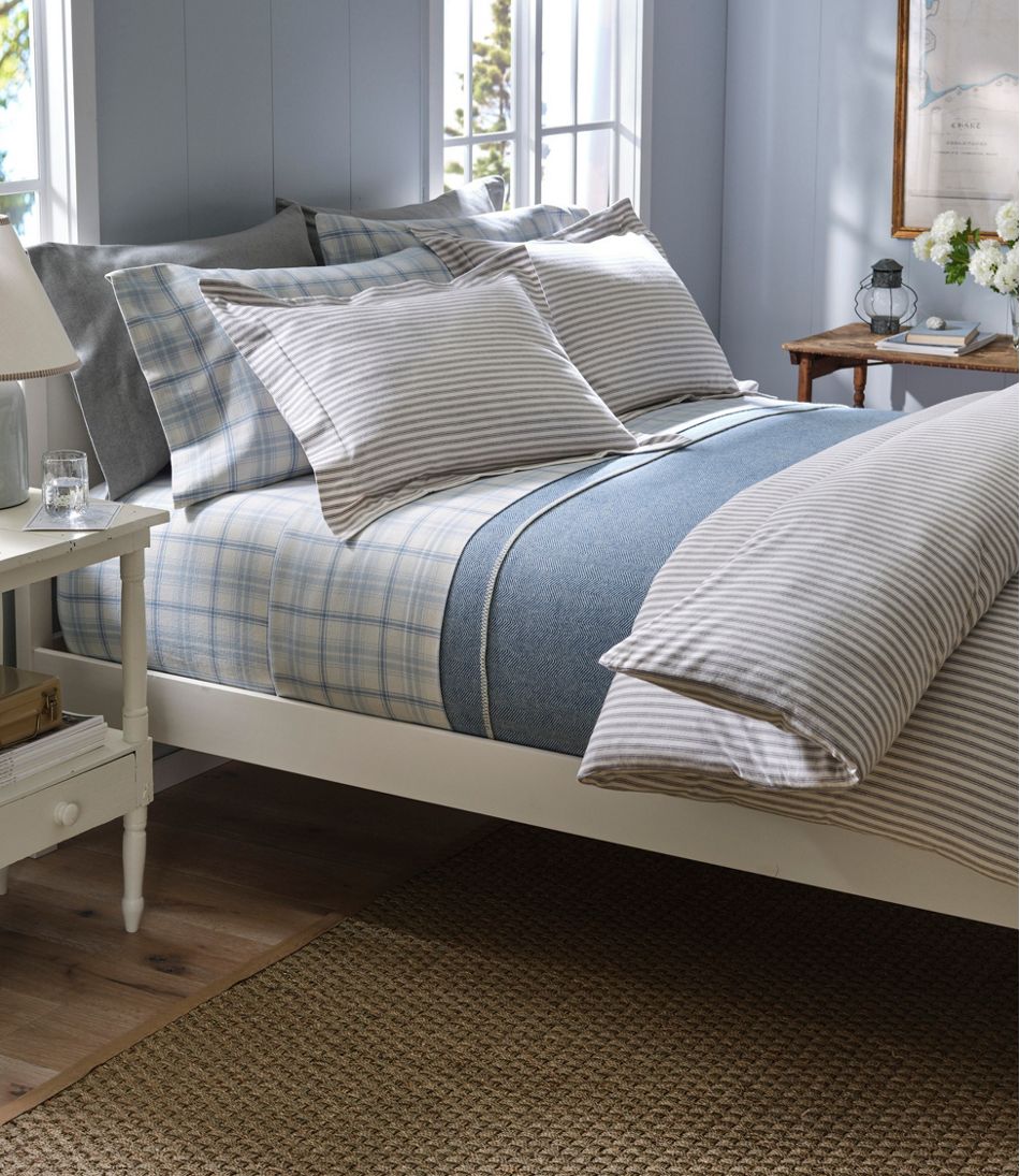 Ultrasoft Comfort Flannel Comforter Cover Collection, Stripe