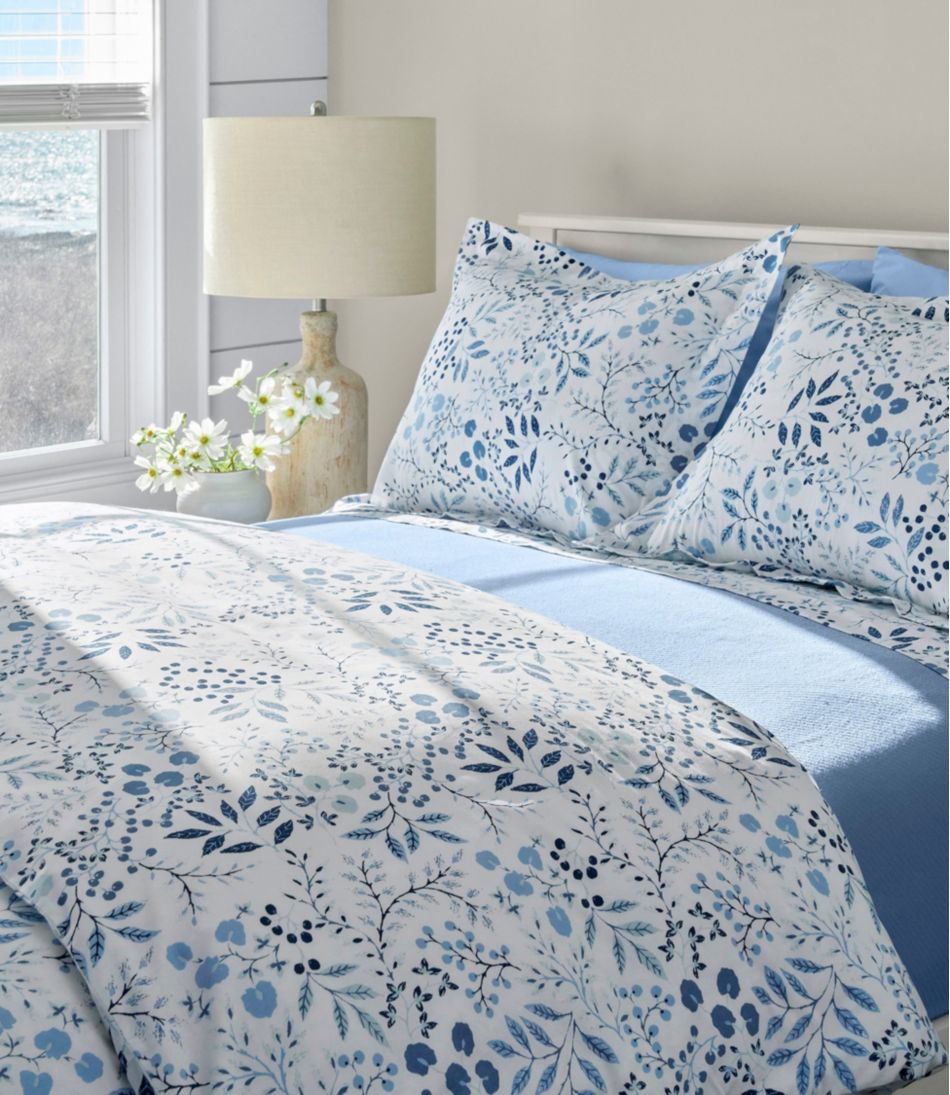 280-Thread-Count Pima Cotton Percale Comforter Cover Collection, Print