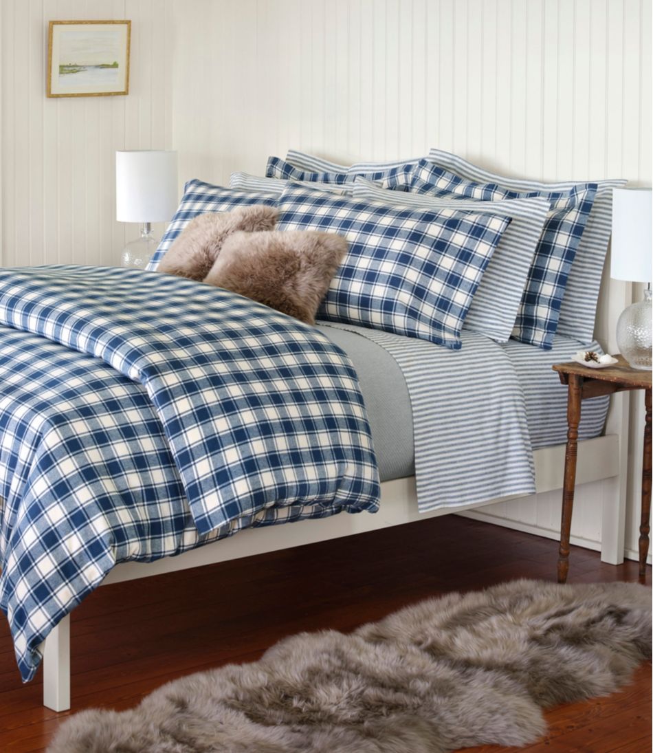 Ultrasoft Comfort Flannel Comforter Cover Collection, Check