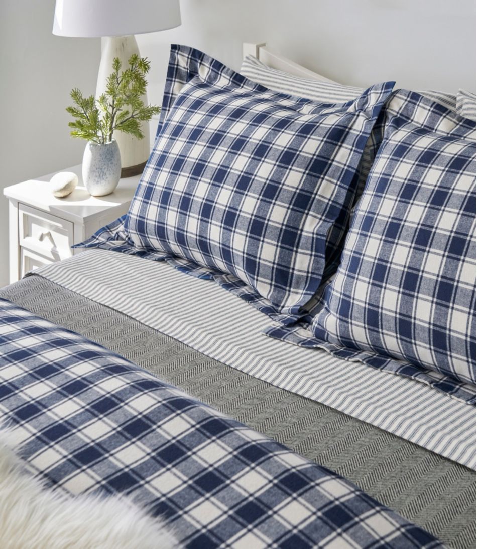 Ultrasoft Comfort Flannel Comforter Cover Collection, Check