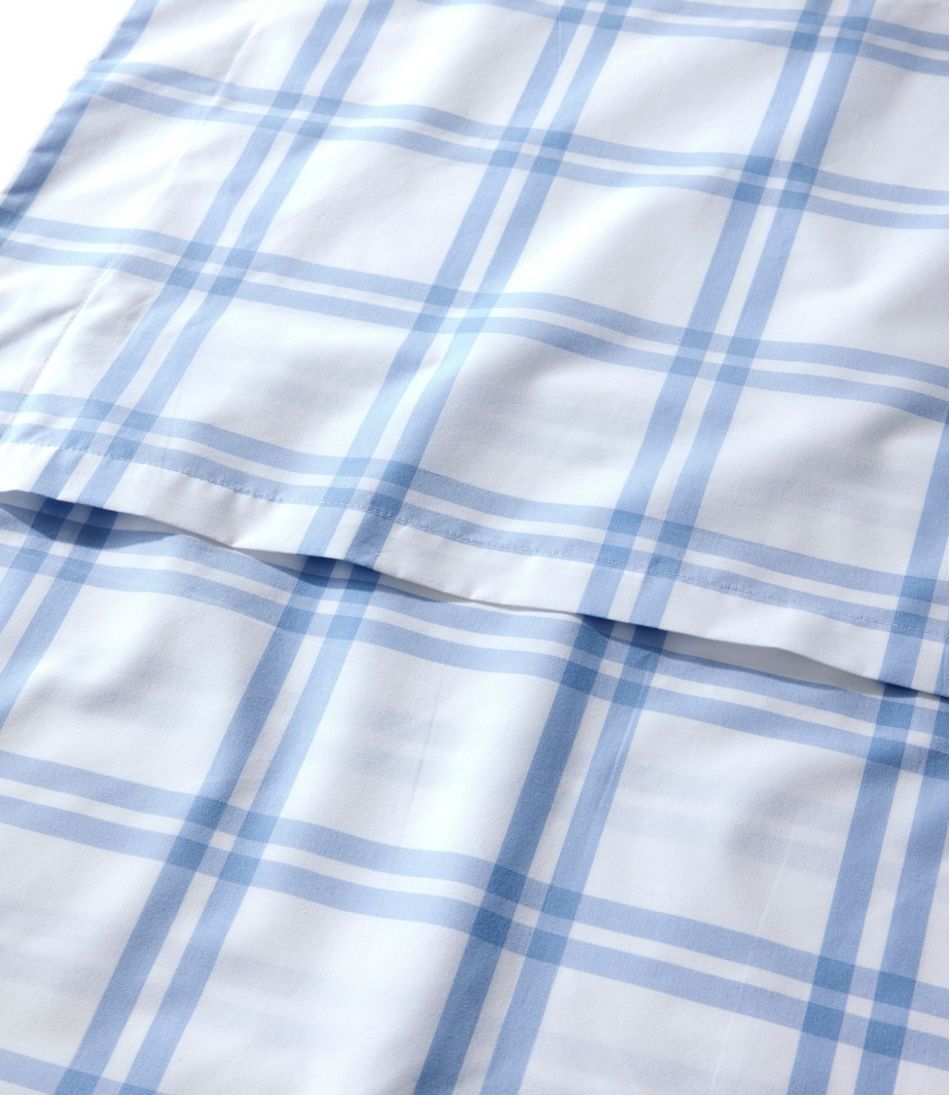 280-Thread-Count Pima Cotton Percale Comforter Cover Collection, Windowpane