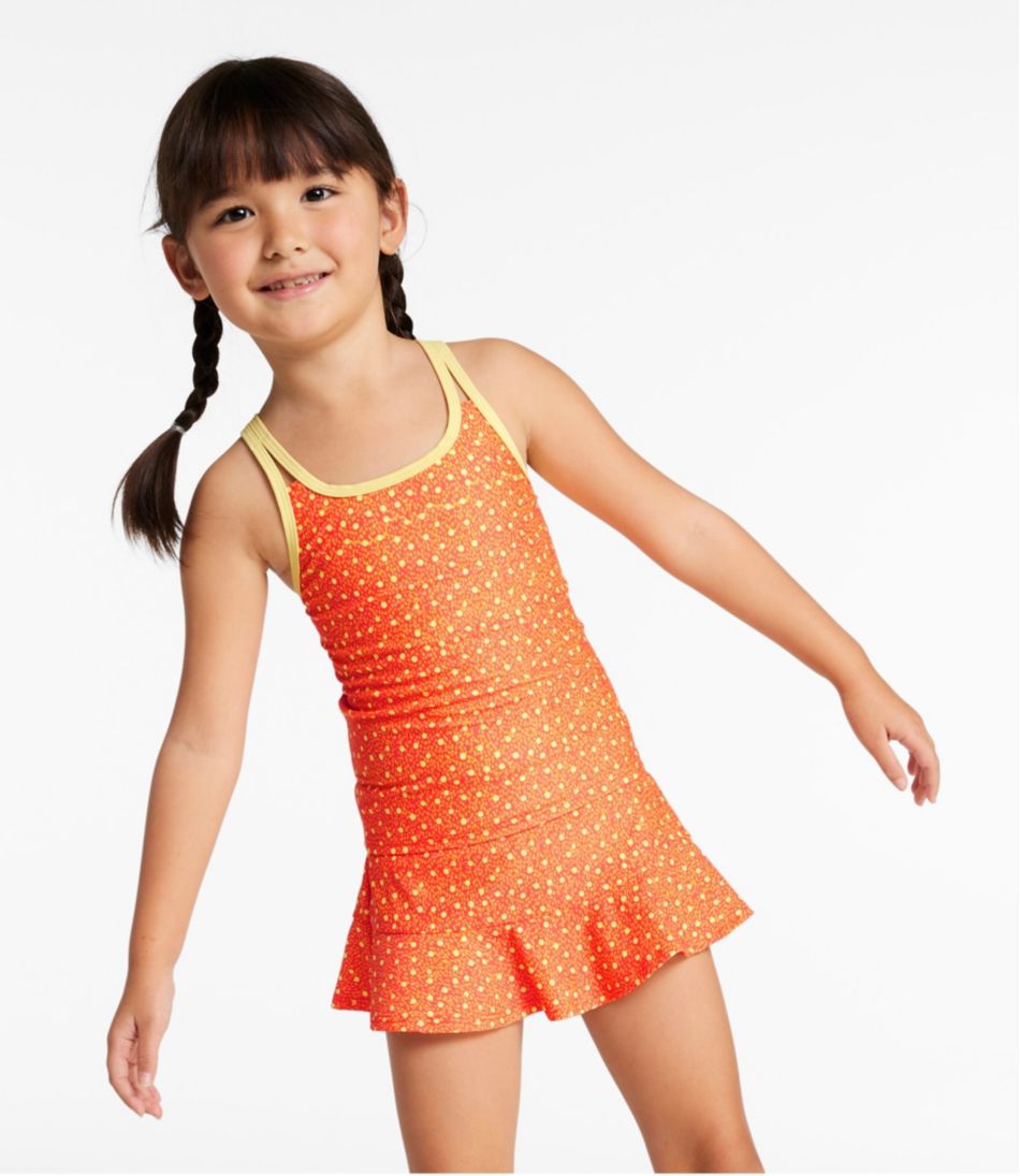 Girls' Watersports Swimwear, Tankini Skirt Set