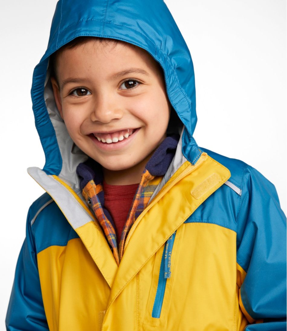 Kids' Trail Model Rain Jacket, Colorblock