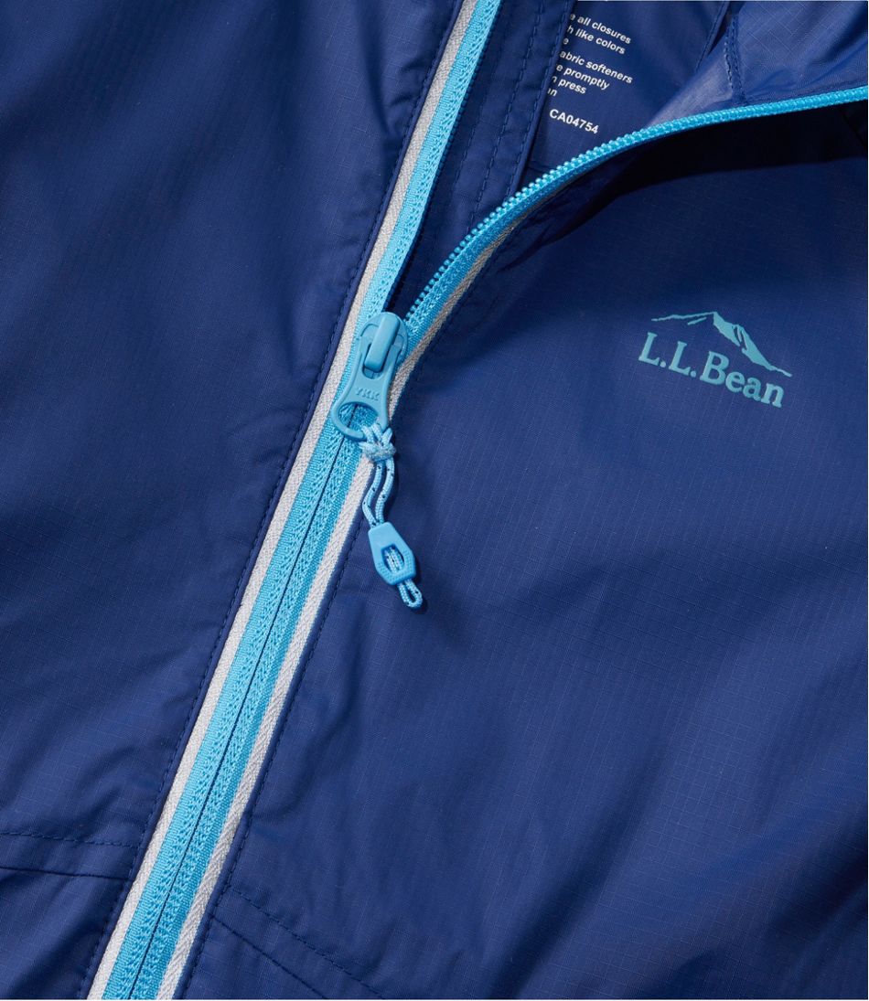 Kids' Wind and Rain Jacket, Reflective Zipper