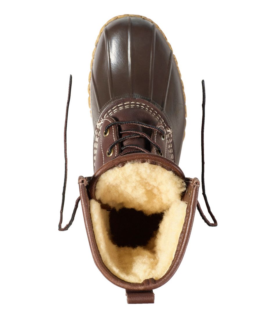 Women's Shearling Lined Bean Boots, 10 Inch