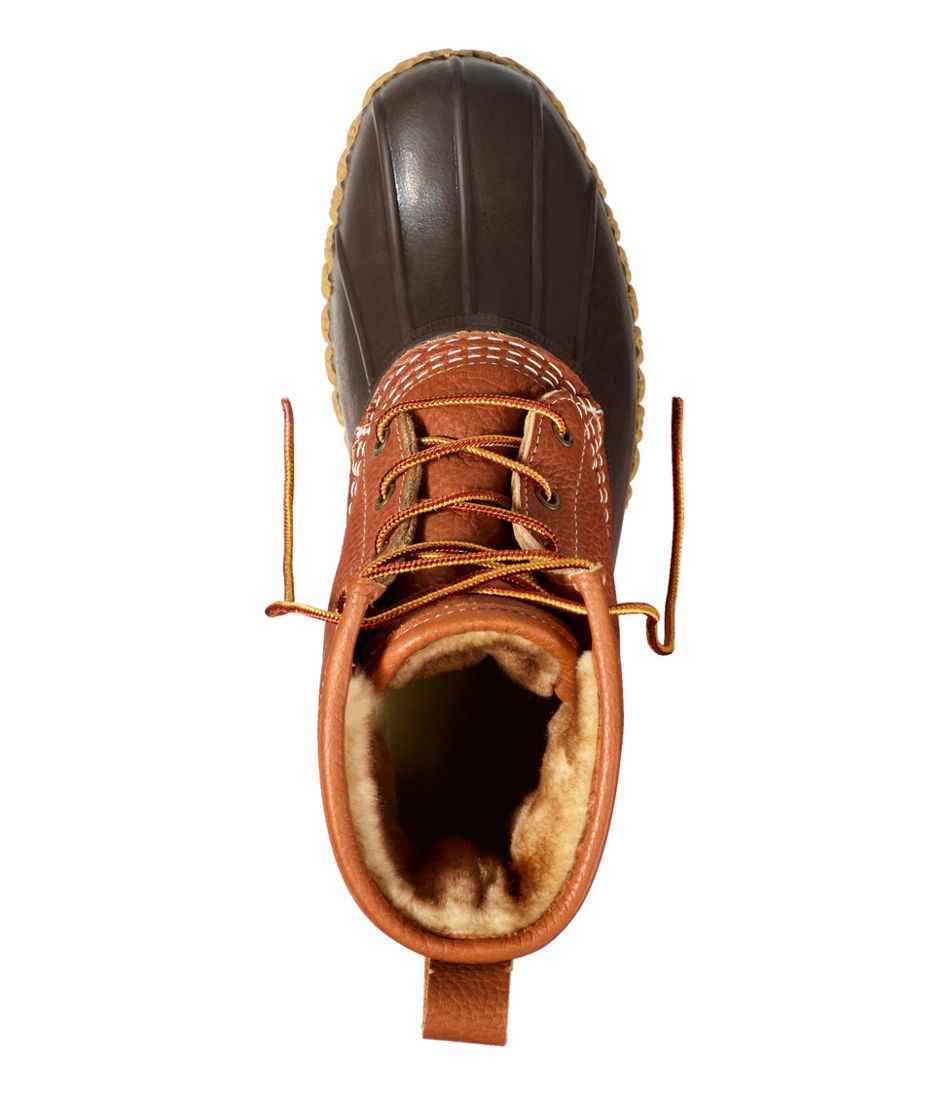 Men's Bean Boots, 8" Shearling-Lined Insulated