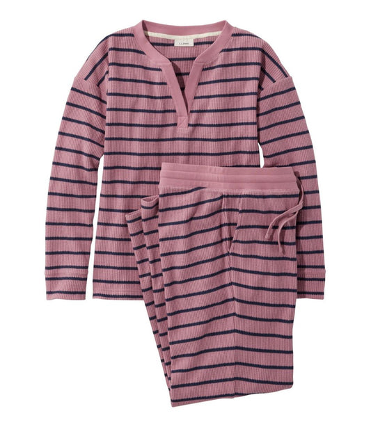 Women's Soft Waffle Sleep Set
