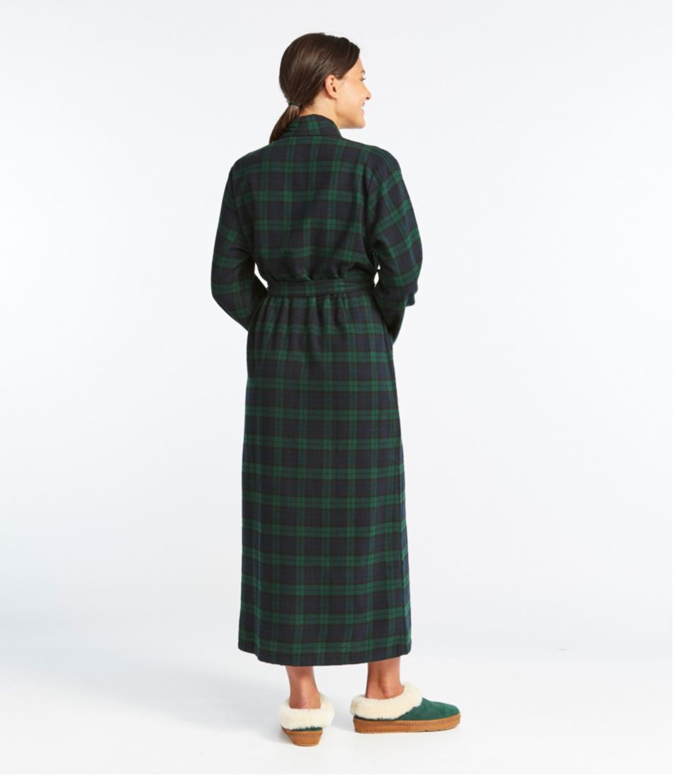Women's Scotch Plaid Flannel Robe