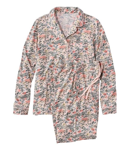Women's Super-Soft Shrink-Free Pajama Set, Button-Front