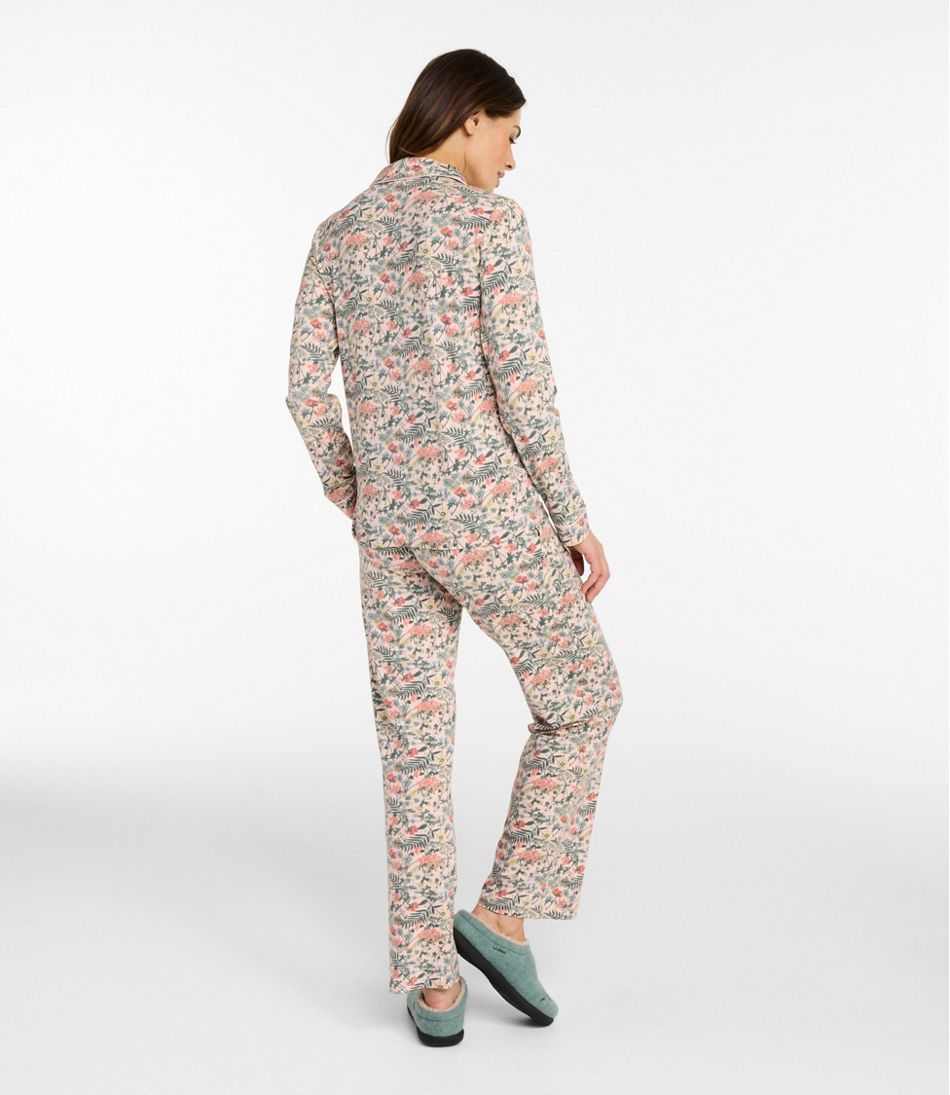 Women's Super-Soft Shrink-Free Pajama Set, Button-Front