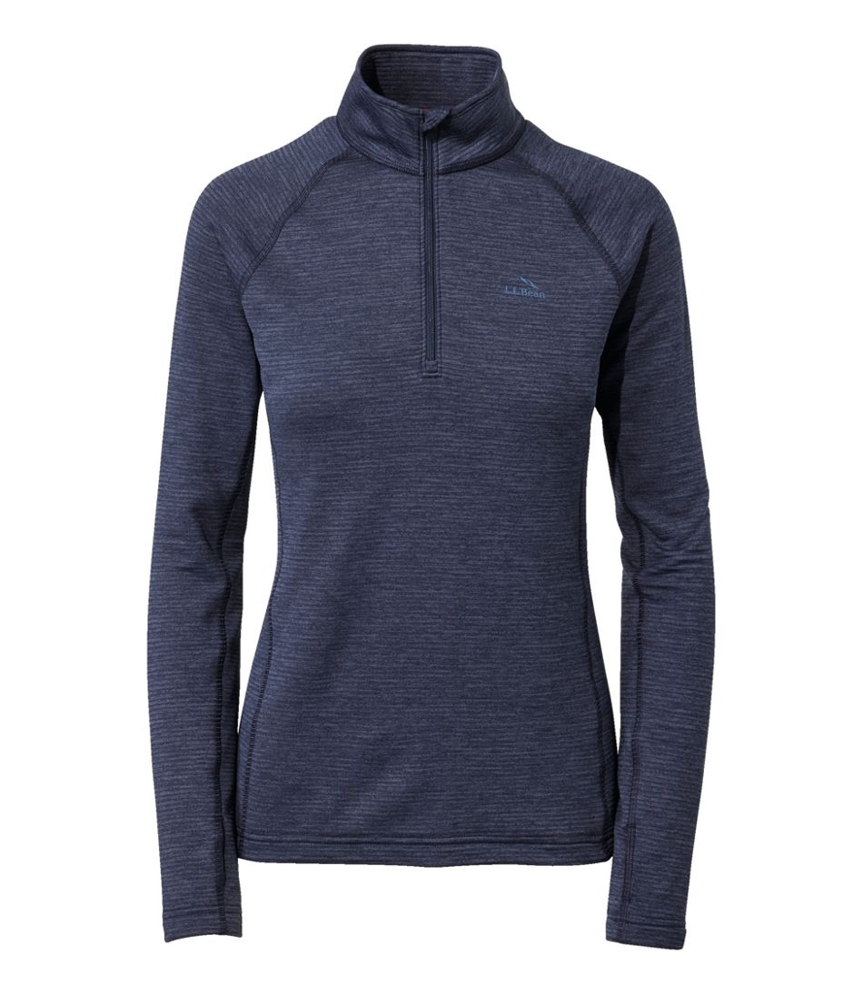 Women's Midweight Base Layer Crew Top, 1/4 Zip