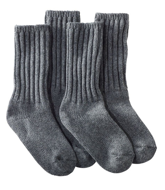 Adults' Merino Wool Ragg Socks, 10" 2-Pack