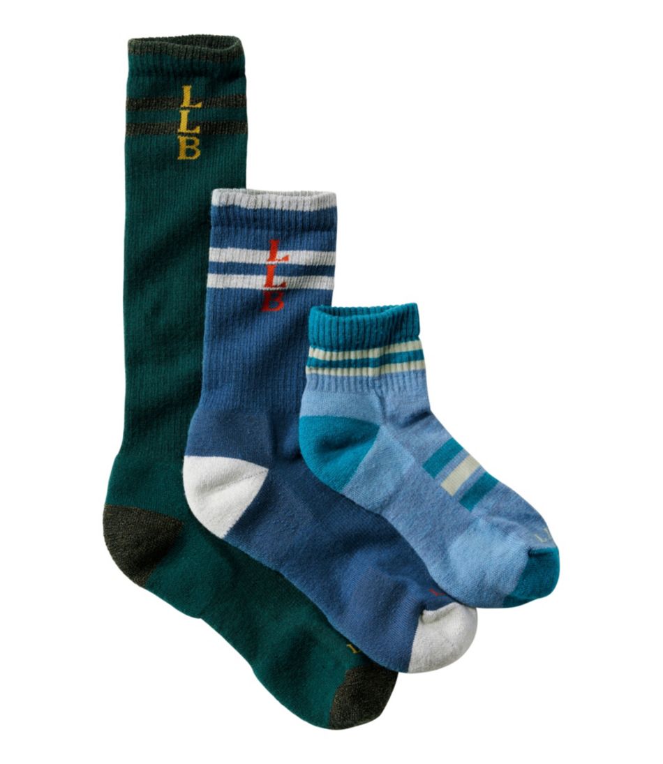 Adults' Katahdin Hiker Socks, Stripe