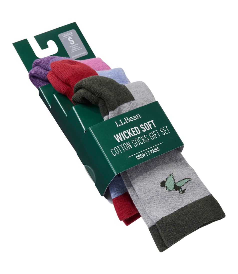 Adults' Wicked Soft Cotton Socks Animal Gift Set, 3-Pack