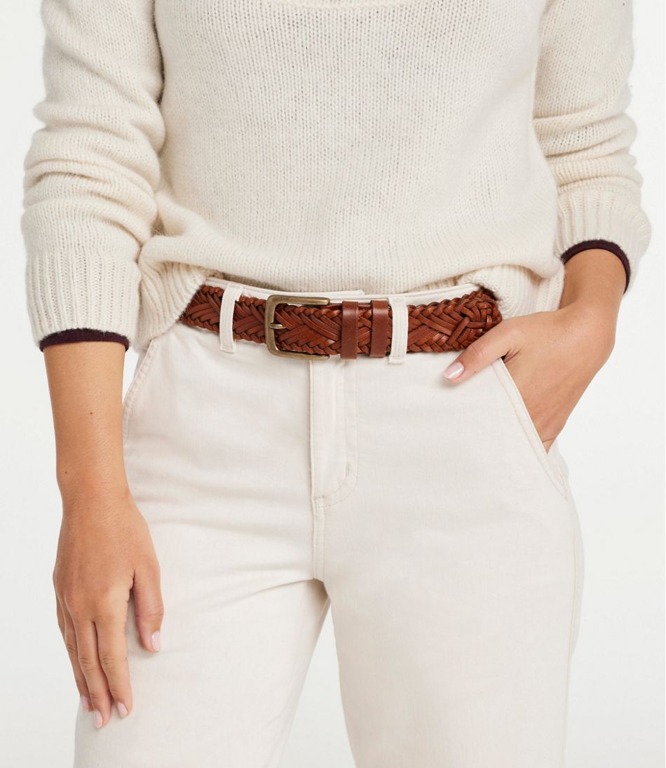 Women's Braided Leather Belt