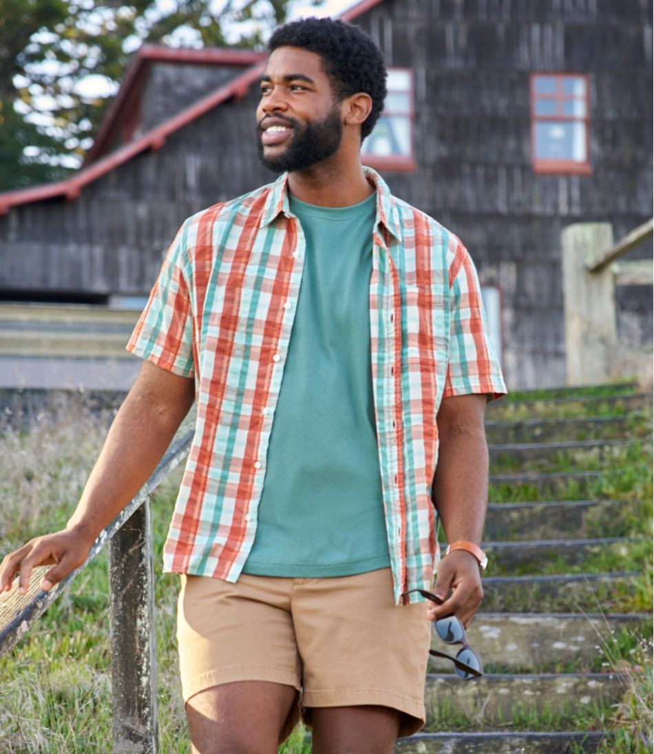 Men's Carefree Unshrinkable Tee, Traditional Fit Short-Sleeve
