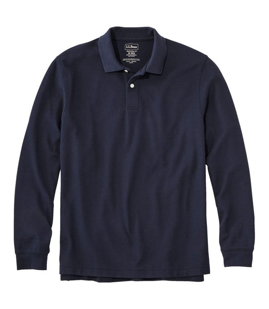 Men's Premium Double L® Polo, Long-Sleeve Without Pocket