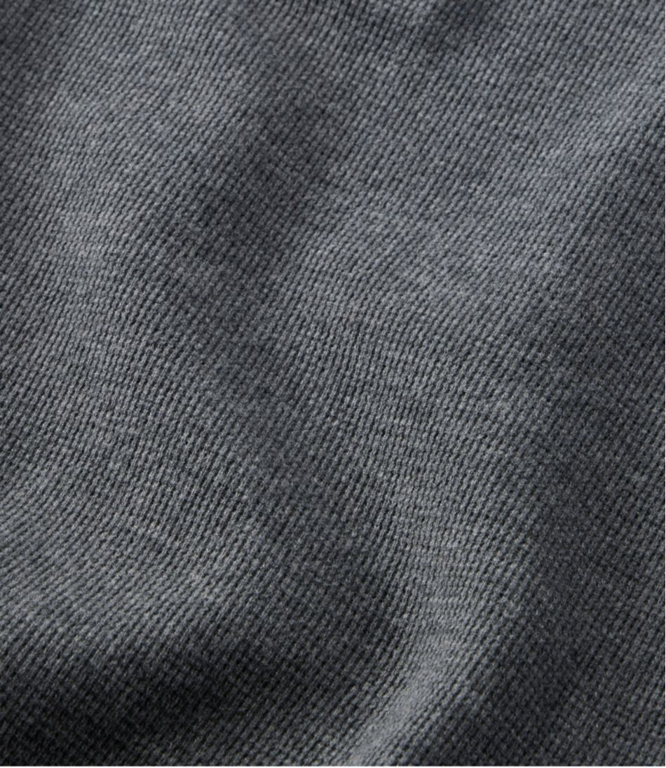 Men's Unshrinkable Mini-Waffle Henley, Long-Sleeve Traditional Fit