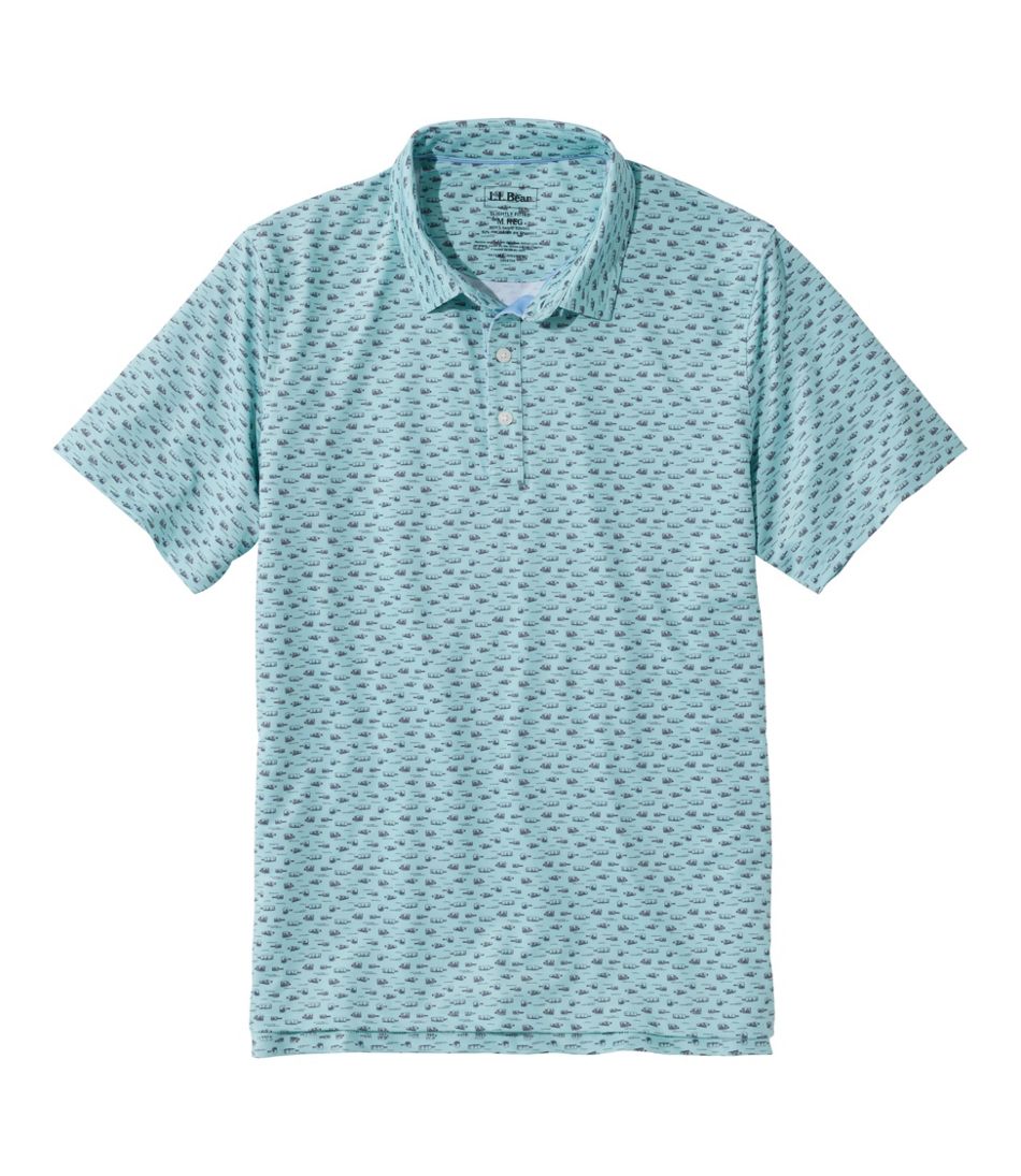 Men's Comfort Stretch Performance® Party Polo, Slightly Fitted, Short-Sleeve, Print