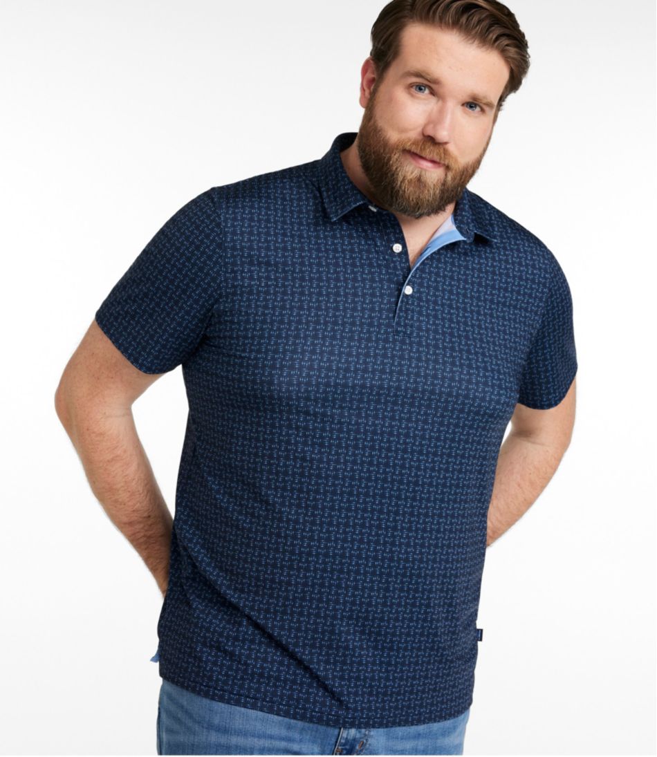 Men's Comfort Stretch Performance® Party Polo, Slightly Fitted, Short-Sleeve, Print
