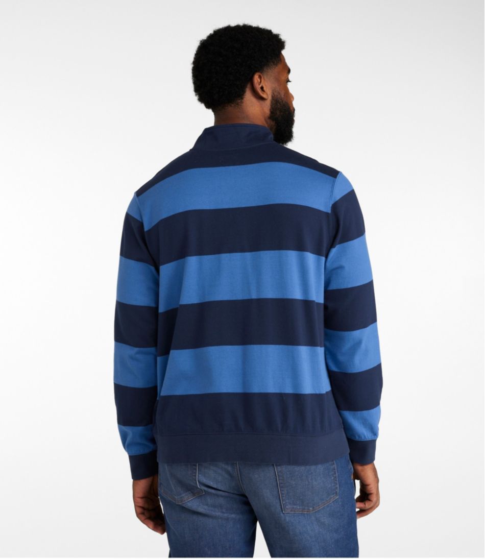 Men's Bean's Vintage Soft Rugby, Mockneck, Stripe